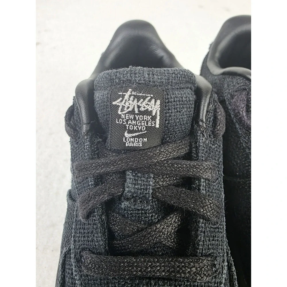 Nike x Stussy Air Force 1 Low‎ Triple Black TD Toddler Size 10C DC8306-001